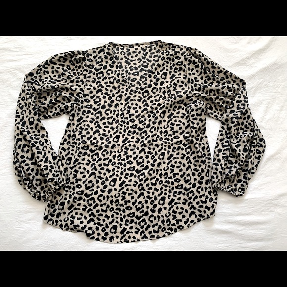 NWOT SHEIN Leopard Blouse - Picture 1 of 5
